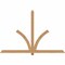 Ekena Millwork Redmond Smooth Timber Gable Bracket, Western Red Cedar, 84"W x 56"H x 3 1/2"D x 3 1/2"F, 16/12 Pitch GBW084X56X0404RED00SWR - alternate 1